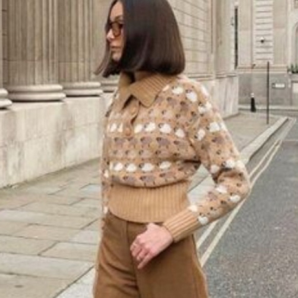 ZARA - Sheep Sweater Button Up / Turtleneck / Polo. Literally the cutest! - Picture 9 of 9